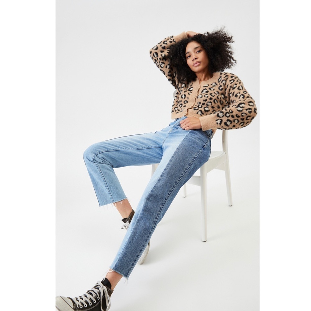 PacSun Two Panel High Waisted Straight Leg Jeans - Picture 1 of 9